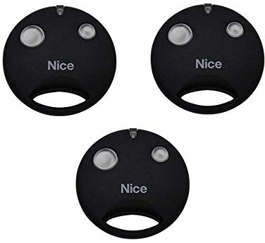 Pack 3 Nice Smilo SM2 Original Mando a Distancia 2 Botones 433,92 MHz Rolling Code, Mando a Distancia para portones