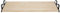 FIX&EASY Support coulissant pour clavier ordinateur souris avec tablette tiroir, plateau 800X500mm pin épicéa bois massif non traité, 27mm rails noir glissières 500mm avec verrouillage