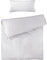 Pure Label Mako Satin Bettwäsche weiß 135 x 200 cm mit Kissenbezug 40 x 80 cm aus 100% Baumwolle - Traumhaft weiches Mako Satin Bettwäsche Set in Uni