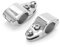 Akozon 2 Stück Bimini Beschläge Edelstahl Bimini Top Scharnierschienenhalterung Endkappe Bimini Top Fitting Marine Scharnier Oberkiefer Slide Hardware Fittings (25mm)