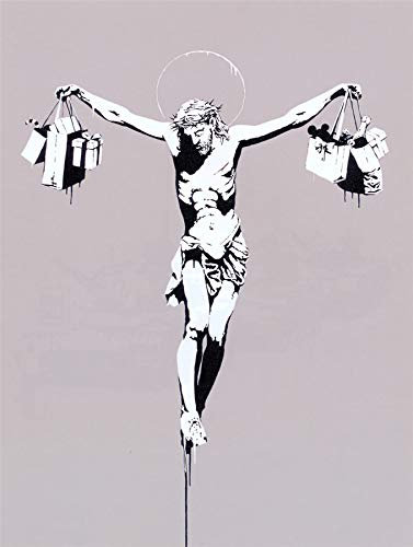 Fabulous Poster Plakat Banksy Jesus Christ Kreuze Einkaufstaschen Street Art
