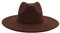 Faringoto Fedora-Hut für Damen, Winter, luxuriös, für Damen, dunkelbraun, Einheitsgröße