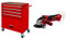 Einhell Tc-Tw 100 Carrello Per Utensili Ed Attrezzi, Rosso & Smerigliatrice angolare a batteria TC-AG 18/115 Li-Solo Power X-Change