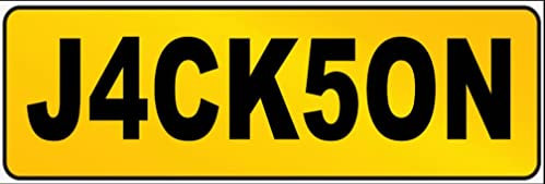 Fun Number Plate Style Personalised Metal Sign Custom Made Wall Plaque Quad Bike (Aluminium A4 (200x280mm) Approx)