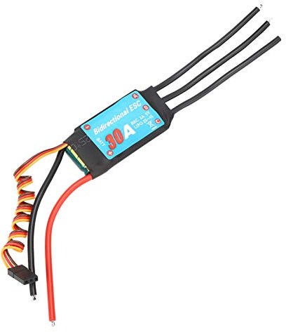 Ejoyous RC ESC Brushless Controller, RC Car Speed Controller Modell Gebäude für Gebürsteten Motor mit Bremse Controller Brushless, für RC Auto Schiff Unterwasser Propeller Zubehör 30A (30A)