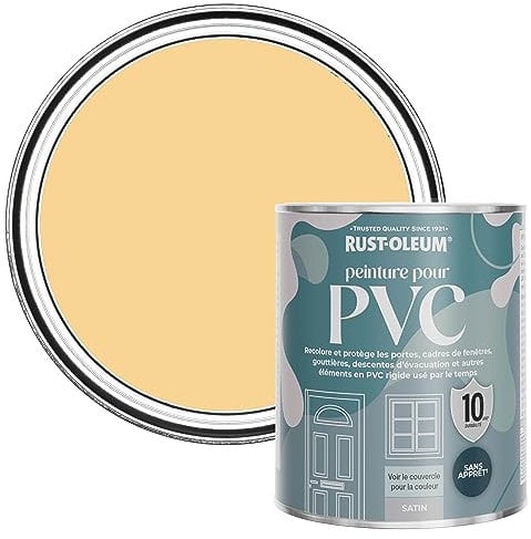 Rust-Oleum Yellow uPVC Door and Window Paint In Satin Finish - Mustard 750ml