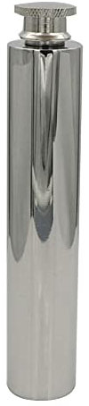 woyufen flasque 2 oz - Hip Flask Gourétanche avec Entonnoir - fiole Whisky vin Poche Tube Fond Rond Long pour l'alcool