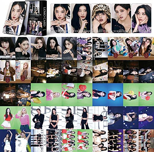 55 Stück Kpop ITZY Group Photocards ITZY CHESHIRE New Album Cards ITZY Mini Lomo Cards ITZY 2022 Fotokarte für Fans Geschenk