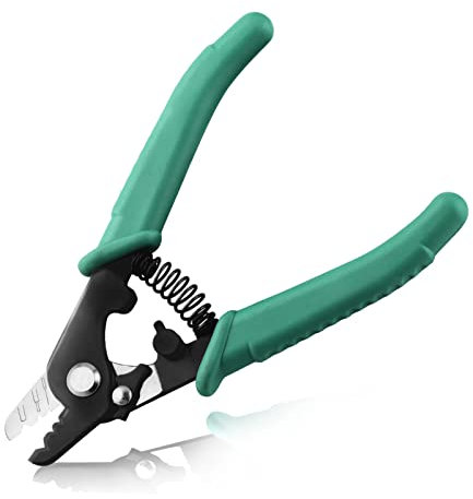 LEONTOOL 3 Hole Fiber Stripper Not Hurt Wire Core Wire Stripper Cutter Tool, Precision Optic Stripper Wire Stripper for Optics, Multi-function Cutting Plier for Installers and Electricians