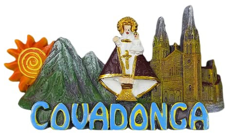 Covadonga España imán para nevera 3D recuerdo de viaje decoración de nevera calcomanía magnética pintada a mano colección de manualidades