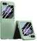 RankOne Coque de Téléphone pour Samsung Galaxy Z Flip5 / Samsung Galaxy Flip 5 2023 (6.7 inches), Étui Rigide en Silicone Anti Chute et Anti Rayures - Vert Clair