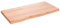 vidaXL Comptoir de Salle de Bain, Dessus d'Armoire avec Bord Vivant, Plan de Travail de Toilette, Marron Clair 80x40x(2-4) cm Bois Traité