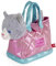PERLETTI Kuscheltier Handtasche für Kleine Mädchen 3 4 5 6 Jahre - Weiche Kindertasche mit Abnehmbarem Plüsch für Kindergarten - Welpe Kätzchen Pudel Plüschtier (Katze)