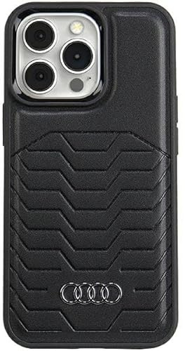 Audi Synthetic Leather Hülle für iPhone 13 Pro / 13 6.1 Schwarz hardcase AU-TPUPCMIP13P-GT/D3-BK