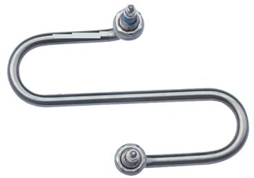 nmbhus 2KW Food-grade SUS304 Electric Heat Tube For Food Cart S Shape Heating Element For Towel Cart