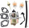 Carburetor compatible con Zon Cen P19 Gas Generador Generador GO Kart Filtro de combustible de carbón, filtros de combustible