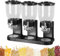 Dreifach-Müslispender, 2 l, Dreifach-Kanister, Müsli-Spender, große Kapazität, Reisspender, Trockenfutterbehälter, Müsli-Spender mit 3 Fächern für Küchenarbeitsplatte