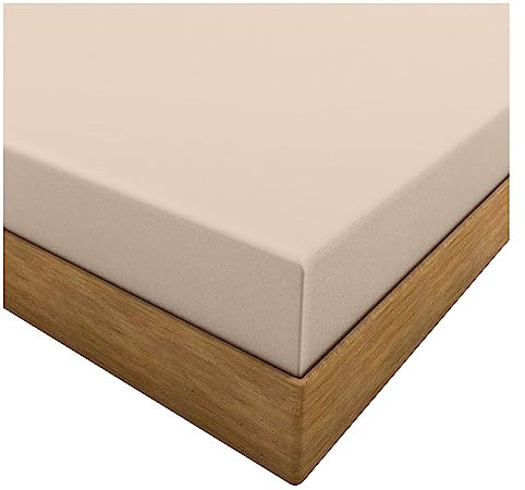 HOME ACE Latte Small Single Fitted Sheet 2ft 6 Fitted Sheets - Easy Iron Island Bed Fitted Sheet - Bunk Bed Sheets Caravan Sheets 76CM x 190CM - Poly Cotton Shorty Fitted Sheet Caravan Bed Sheets