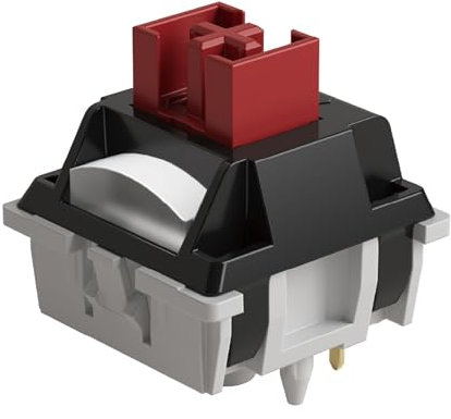 Akko Dracula - Interruttori lineari per tastiera meccanica da gioco, interruttori pre-lubrificati a 5 pin 35gf con struttura MX standard (45 pezzi)