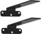 Angoily 2er Set Wandregalhalterungen Robuste Stahl L Halterungen Für Schwebende Regale Schwarze Regalträger Zur Wandmontage Ideal Für Floating Shelves