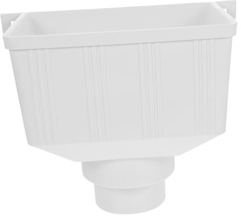 jojofuny Pvc Fallrohradapter Regenwassersammelbehälter 110x75mm Mit Fallrohrumleitung Für Regenwassernutzung Garten Und Haus