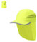 MIBANDERA Mütze mit Nackenschutz, Trekking, Bergsteigen, Wandern, verstellbarer Verschluss, Mikrofaser, Herrenmütze, Damenmütze., Gelb (Amarillo Fluor), 60 cm