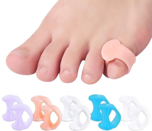 Zehentrenner, 5 Paar Silikon Zehenspreizer, Zehentrenner Silikon, Zehenspreizer Kleiner Zeh, Zehenspreizer Silikon, Toe Spreader