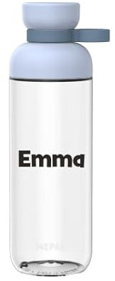 Mepal Personalisierte Trinkflasche mit Namen - Wasserflasche für Kinder und Erwachsene - Flasche für Schule & Arbeit - Stoßfest, Auslaufsicher - BPA-frei & Spülmaschinenfest - 700 ml - Nordic blue
