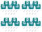Fivetwofive 20 Pack Battery Holder Battery Mount for 18V Battery Dock Holder Fit for BL1860 BL1850 BL1840 BL1830 Battery