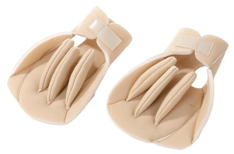 LeeQinersw Fingerspreizer-Handschuh, Handflächenschutz-Polsterkissen, Handkontraktur-Kissen für Damen und Herren, Rechts Links