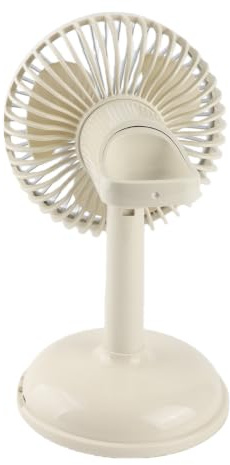 Stylebest Ventilatore Elettrico Vintage Ventilatore da Tavolo Leggero Dal Design retrò Portatile per Casa e Ufficio 11,6 Once (Giallo chiaro)