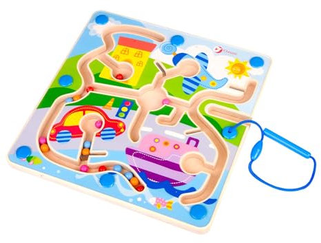 Classic World magnetisches Labyrinth aus Holz Stadt ab 18 Monate