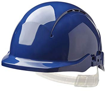 Centurion S08CBF Concept Safety Helmet, Reduced Peak Vented, Blue