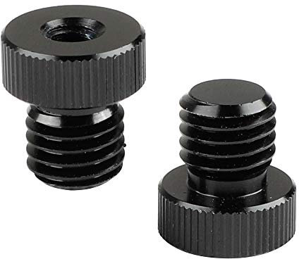 CAMVATE M12 Stecker auf 1/4-20 Innengewindeadapter für 15mm Stangenstecker (2 Stück)