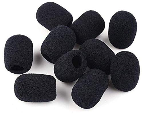 SMIN Lot de 10 mini bonnettes en mousse de micro casques, 30 mm x8 mm