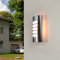 Licht-Erlebnisse Außenleuchte mit Bewegungsmelder Edelstahl in Silber IP44 Balkon Garten B:23 cm E27 blendarm Moderne Wandlampe Outdoor LYNMARK