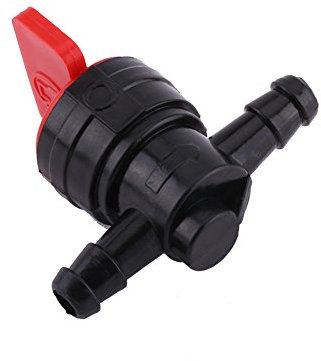 Universal 6mm Inline Fuel Tap Plastic Fuel Line Valve, 1/4 Inch Fuel Line Off On Tap Shut-Off Valve Motorcycle Petcock Fuel Tank Tap Valve for 1/4 Pipe Hose