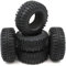 hobbysoul 5 Stück RC 1.9 Crawler Reifen Schlammge lände Reifen höhe (AD) 108 mm Passend für 1,9 Beadlock Räder Felge