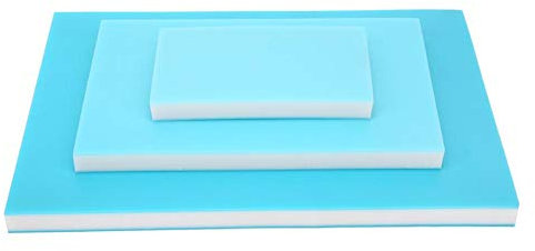 Gummi Carving Blöcke, 3-teiliger dreischichtiger blau weiß blauer PVC Stempelblock für DIY Bastelprojekte für Anfänger und Profis