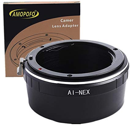 AI-NEX Objektivadapter Adapterring,für Nikon AI F Mount Objektiv Kompatibel für Sony E-Mount Kamera,NEX-3,NEX-C3,NEX-F3,NEX-3N,NEX-5,NEX-5N,a3000,a3500,a5000a6500,a7a7R;AI-NEX Lens Adapter