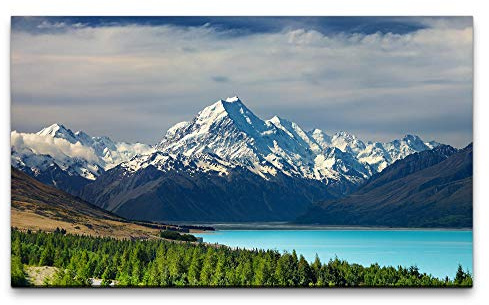 Paul Sinus Art Bilder XXL Neuseeland 120x70cm Wandbild auf Leinwand