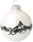 Weihnachtskugel Glas Verschiedene Instrumente - schönes Geschenk für Musiker (weiß, Flügelhorn)