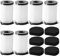 12 Pezzi Filtro Aspirapolvere per Ariete Handyforce 2761 2759 D600 6 Filtri con 6 Filtri in Schium