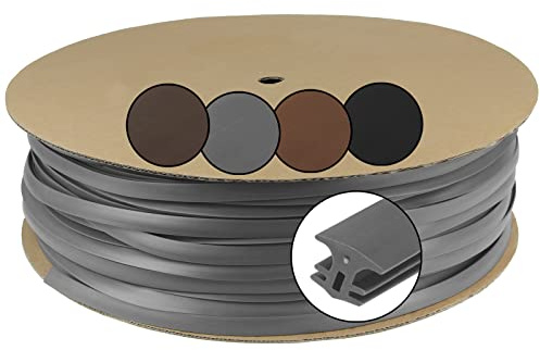 Montafox Fugendichtband 7,5-10 mm 25 m Grau Terrassendielen WPC Holz | Fugenband, Fugenschlauch, Bodenfüllprofil, Fugendichtung, Fugenfüller, TPE, UV-beständig, Terrassenabdichtung, Balkon, Stein
