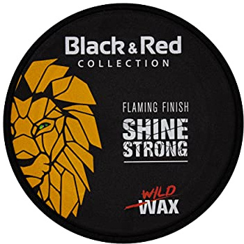Black Red - Shine Strong Hair Wax - Wet Look - Starker Halt - 150 ml