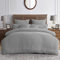 MK Home Textile Seersucker Duvet Cover Set Super King Bedding Sets with Pillow Cases 100% Cotton Hotel Quality White Silver Charcoal Pink Grey Quilt Covers Double King SuperKing