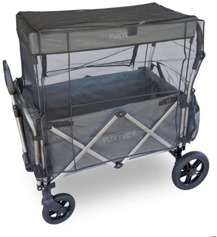 Fuxtec Sonnenschutz Fliegennetz Fliegengitter Moskitonetz Mückenschutz für Bollerwagen CTL900