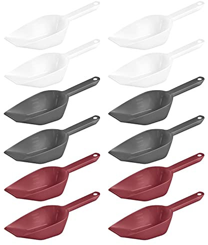 Westmark 908922E6 - Pale da forno, 12 pezzi, 3 colori, capacità di riempimento: 55 ml, plastica, halvar, bianco/rosso/antracite, 55 ml, 12 pezzi, 3 colori
