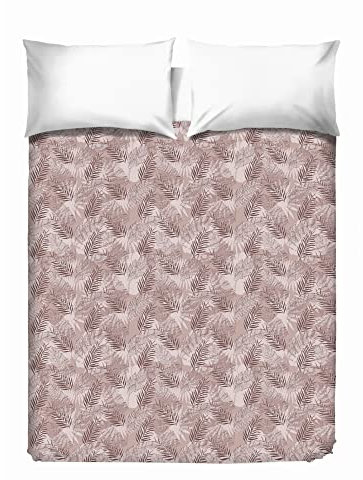 PENSIERI DELICATI Telo Copriletto Matrimoniale 260 x 280 cm, Telo Singolo 100% Cotone Pique, Ideale Come Telo Arredo, Coperta Salva Letto 2 Piazze, Fantasia Tropical Rosa, 100% Made in Italy
