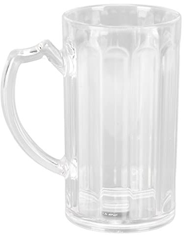 Juego de tazas de cerveza, tazas de vidrio con mango de 7 oz, grandes vasos de cerveza para congelador, vasos de cerveza de 500 ml, tazas de agua para bar, alcohol,